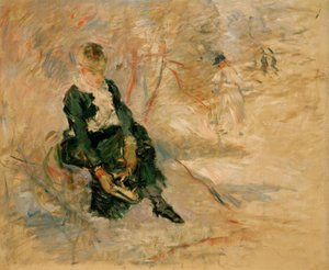 Jeune femme remettant son patin tekijältä Berthe Morisot