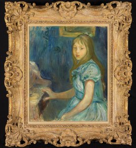 Lucie Léon pianolla tekijältä Berthe Morisot