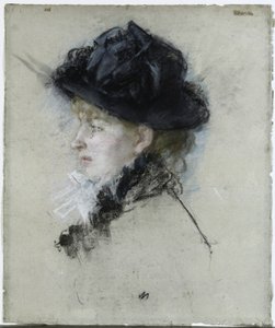 Mlle. Louise Riesener, 1888. tekijältä Berthe Morisot