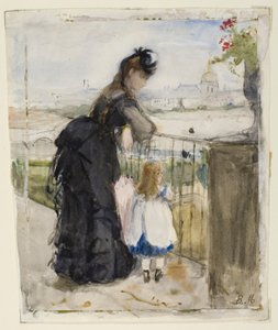 Parvekkeella tekijältä Berthe Morisot