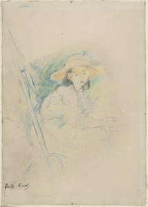 Istuva tyttö (Julie Manet) tekijältä Berthe Morisot