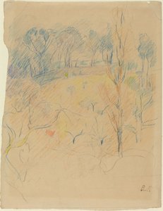 Kevätmaisema, c. 18901891. tekijältä Berthe Morisot