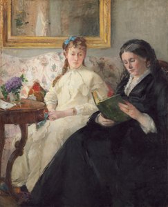 Taiteilijan äiti ja sisar tekijältä Berthe Morisot