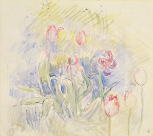 Tulppaanit, 1890 tekijältä Berthe Morisot