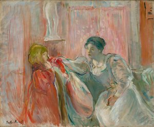 Nainen ja lapsi tekijältä Berthe Morisot