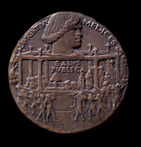 Pronssimitali Pazzi-salaliitosta (1478)