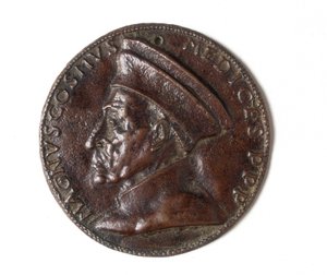 Cosimo il Grandea kuvaava mitali: recto