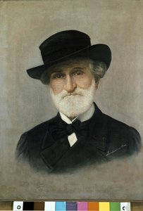 Giuseppe Verdi, vuoden 1899 jälkeen (öljy kankaalle). tekijältä Bice Lombardini