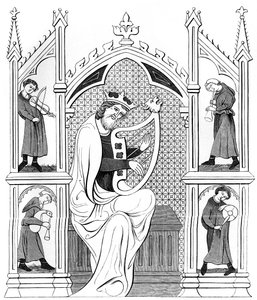 Musiikkikonsertti, 1200-luku 1849. tekijältä Bisson and Cottard