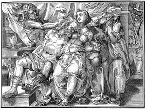 Simson ja Delilah, 1574 1849. tekijältä Bisson and Cottard