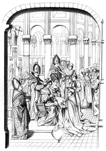 Ranskan kuninkaan Kaarle V:n kruunaus 1337-1380, 1300-luku 1849.