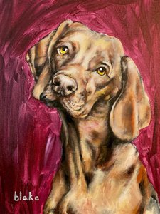Dogs Rule, n. 2021 (akryyli kankaalle) tekijältä Blake Munch