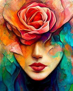 Kiss From A Rose, n. 2022 (digitaalinen taide) tekijältä Blake Munch