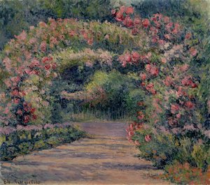 Rose Arbor at Giverny (öljy kankaalle)