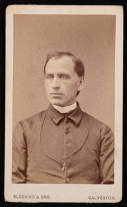 Pastori Joseph Celestine Carrierin muotokuva 1833-1904, ennen vuotta 1876. tekijältä Blessing and Bro