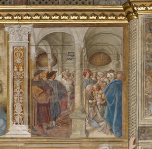 Keski-Aave, neljäs pohjoisjänne, ympärileikkaus, Boccaccio Boccaccino 1516-17 tekijältä Boccaccio Boccaccino