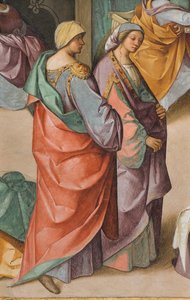 Nau central, segon tram nord, naixement de la Verge, Boccaccio Boccaccino 1514-1515, detall finlandès tekijältä Boccaccio Boccaccino