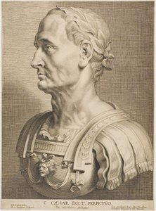 Julius Caesar, ikuinen diktaattori, kahdestatoista kuuluisasta kreikkalaisesta ja roomalaisesta miehestä tekijältä Boetius Adams Bolswert