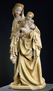 Krumauer Madonna, n. 1400 (monivärinen kivi)