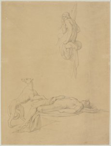 Näyttelyopintoja Ovidiuksen "Narcissus and Echo" -kirjassa tekijältä Bonaventura Genelli