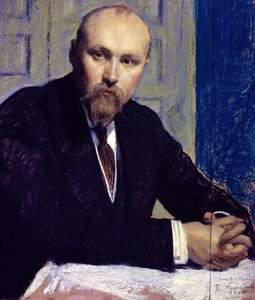 Muotokuva Nikolai Rerichistä (1874-1947) 1913 (pastelli kartongille)