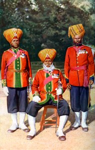 15. Ludhiana Sikksin upseerit, Intian armeija, Intia, 1922.