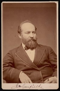 James Abram Garfieldin muotokuva 1831-1881, ennen vuotta 1876. tekijältä Brady