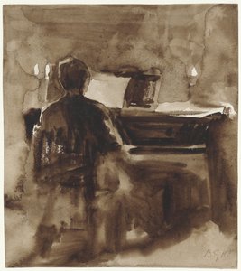 Pianosoitin kynttilänvalossa