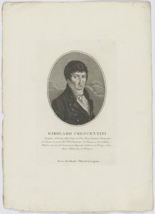 Girolamo Crescentinin muotokuva 1762-1846, vuoden 1800 jälkeen.