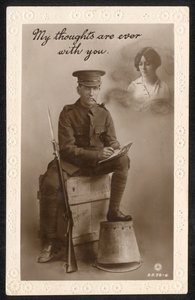 Yhdistynyt kuningaskunta: Kairon postikorttijärjestön (Cairo Postcard Trust) Kairossa, Egyptissä, ensimmäisen maailmansodan aikana valmistama tunteellinen postikortti. tekijältä British Photographer