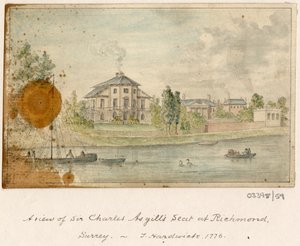 Sarja luonnoksia, näkymiä Isossa-Britanniassa, mantereella ja Amerikassa 1772-1778 (akvarelli) tekijältä British School