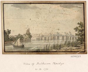 Sarja luonnoksia, näkymiä Isossa-Britanniassa, mantereella ja Amerikassa 1772-1778 (akvarelli) tekijältä British School