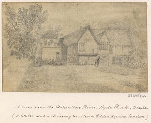 Sarja luonnoksia, näkymiä Isossa-Britanniassa, mantereella ja Amerikassa 1772-1778 (akvarelli) tekijältä British School