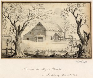 Sarja luonnoksia, näkymiä Isossa-Britanniassa, mantereella ja Amerikassa 1772-1778 (akvarelli) tekijältä British School