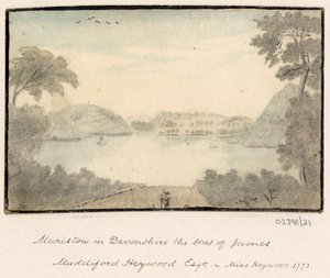 Sarja luonnoksia, näkymiä Isossa-Britanniassa, mantereella ja Amerikassa 1772-1778 (akvarelli) tekijältä British School