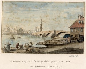 Sarja luonnoksia, näkymiä Isossa-Britanniassa, mantereella ja Amerikassa 1772-1778 (akvarelli) tekijältä British School