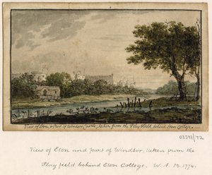 Sarja luonnoksia, näkymiä Isossa-Britanniassa, mantereella ja Amerikassa 1772-1778 (akvarelli) tekijältä British School