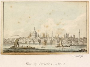Sarja luonnoksia, näkymiä Isossa-Britanniassa, mantereella ja Amerikassa 1772-1778 (akvarelli) tekijältä British School