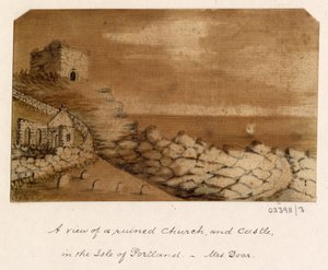 Sarja luonnoksia, näkymiä Isossa-Britanniassa, mantereella ja Amerikassa 1772-1778 (akvarelli) tekijältä British School
