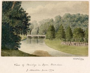 Sarja luonnoksia, näkymiä Isossa-Britanniassa, mantereella ja Amerikassa 1772-1778 (akvarelli) tekijältä British School