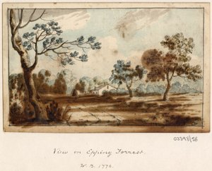 Sarja luonnoksia, näkymiä Isossa-Britanniassa, mantereella ja Amerikassa 1772-1778 (akvarelli) tekijältä British School