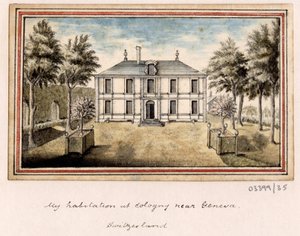 Sarja luonnoksia, näkymiä Isossa-Britanniassa, mantereella ja Amerikassa 1772-1778 (akvarelli) tekijältä British School