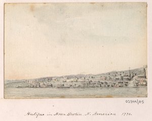 Sarja luonnoksia, näkymiä Isossa-Britanniassa, mantereella ja Amerikassa 1772-1778 (akvarelli) tekijältä British School