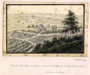 Sarja luonnoksia, näkymiä Isossa-Britanniassa, mantereella ja Amerikassa 1772-1778 (akvarelli) tekijältä British School
