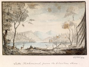 Sarja luonnoksia, näkymiä Isossa-Britanniassa, mantereella ja Amerikassa 1772-1778 (akvarelli) tekijältä British School