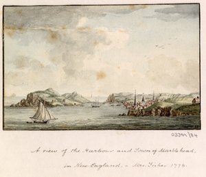 Sarja luonnoksia, näkymiä Isossa-Britanniassa, mantereella ja Amerikassa 1772-1778 (akvarelli) tekijältä British School