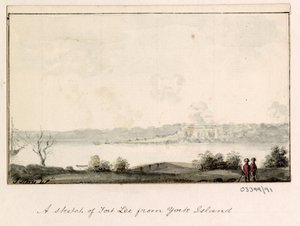 Sarja luonnoksia, näkymiä Isossa-Britanniassa, mantereella ja Amerikassa 1772-1778 (akvarelli) tekijältä British School