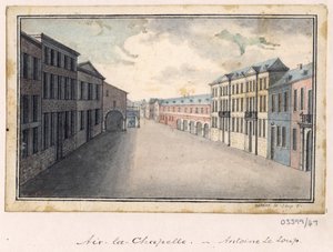 Sarja luonnoksia, näkymiä Isossa-Britanniassa, mantereella ja Amerikassa 1772-1778 (akvarelli) tekijältä British School
