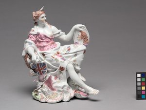 Britannia, Longton Hallin posliinitehdas, n. 1756 tekijältä British School