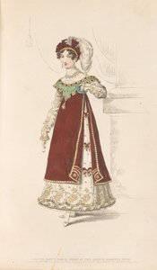 Tanskalainen Fancy mekko, jota käytettiin Prince Regent